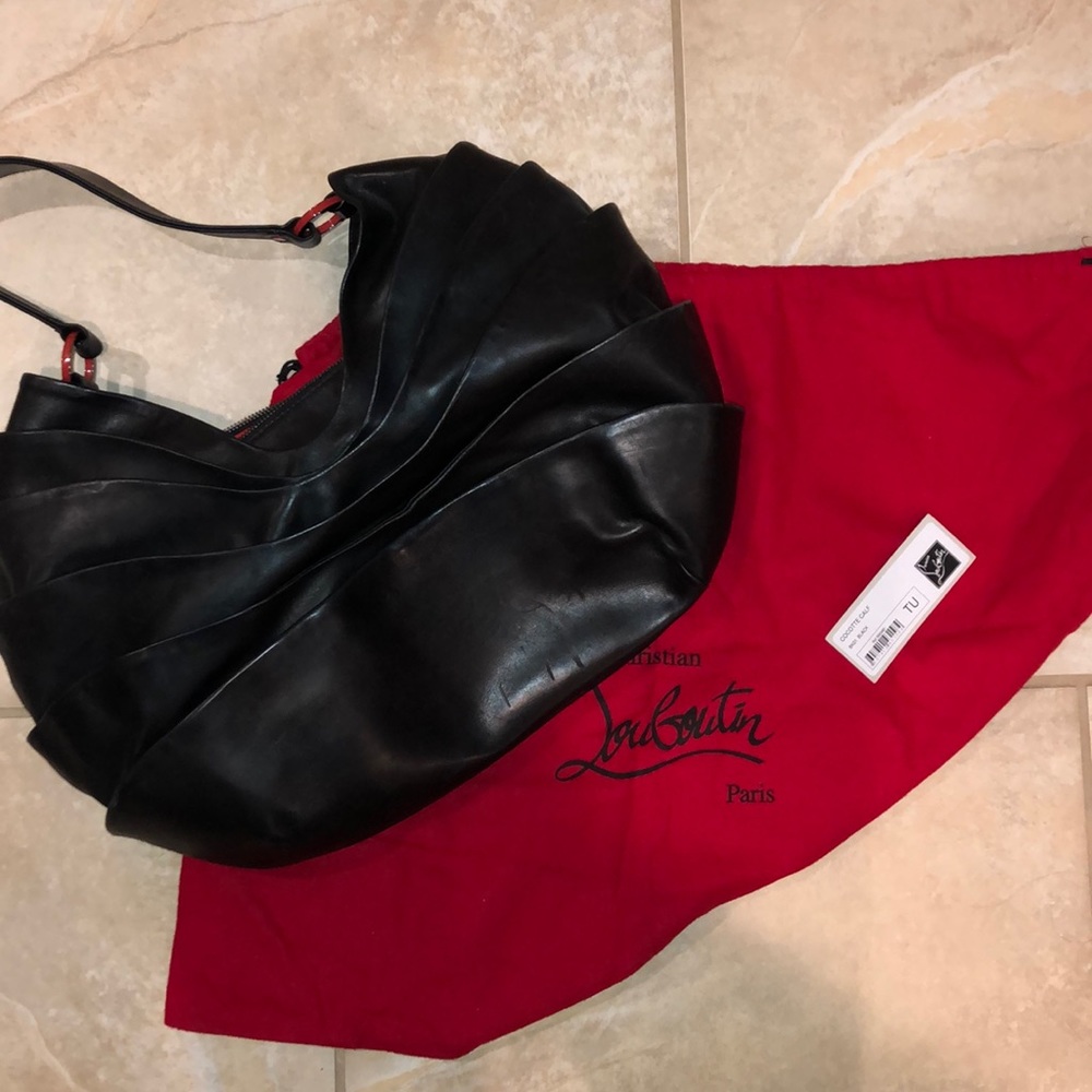 Authentic Black Christian Louboutin shoulder bag